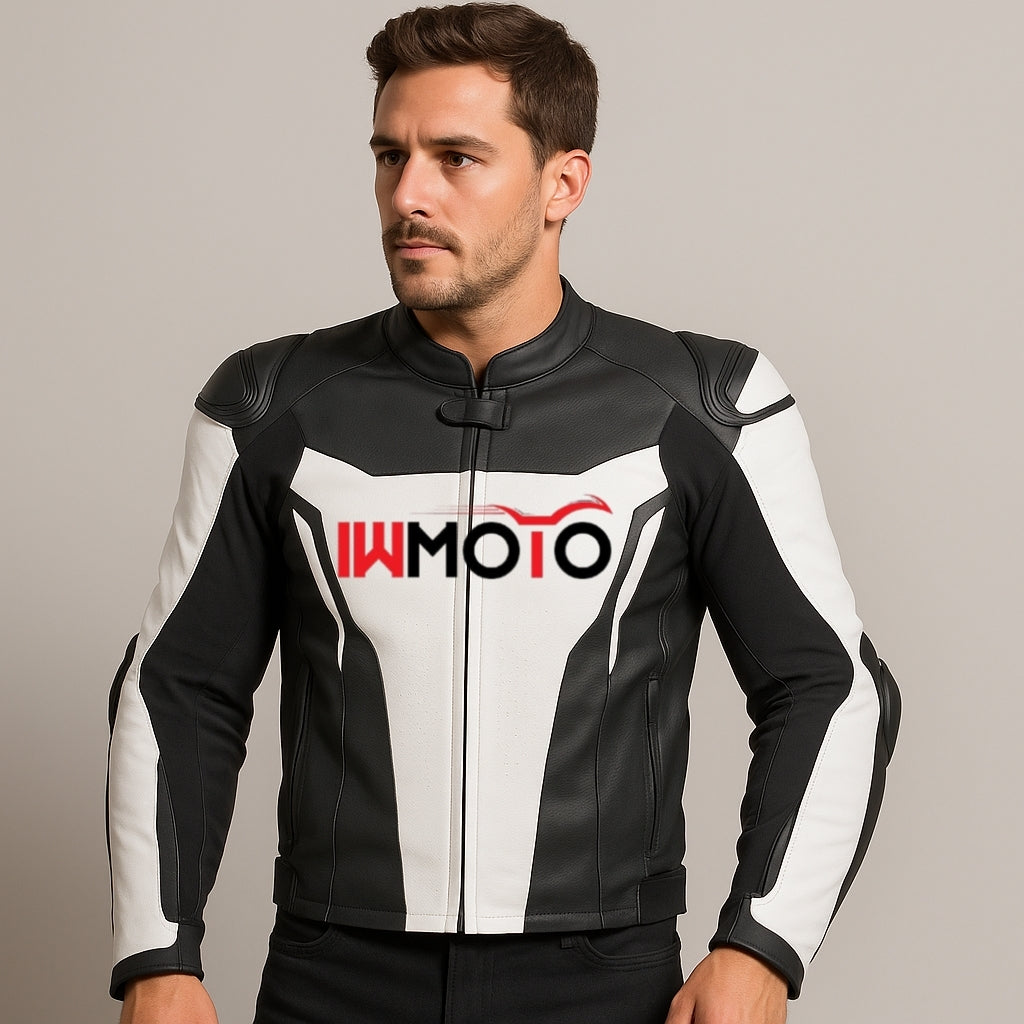 Premium Leather Bike Riding Jacket – Armored & Breathable Gear
