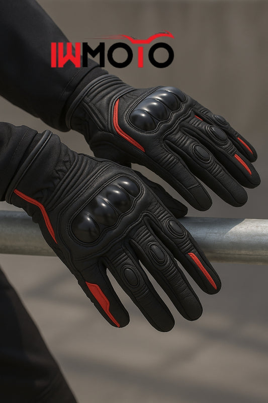 Premium Leather Bike Riding Gloves – Waterproof, Armored & Breathable Gear