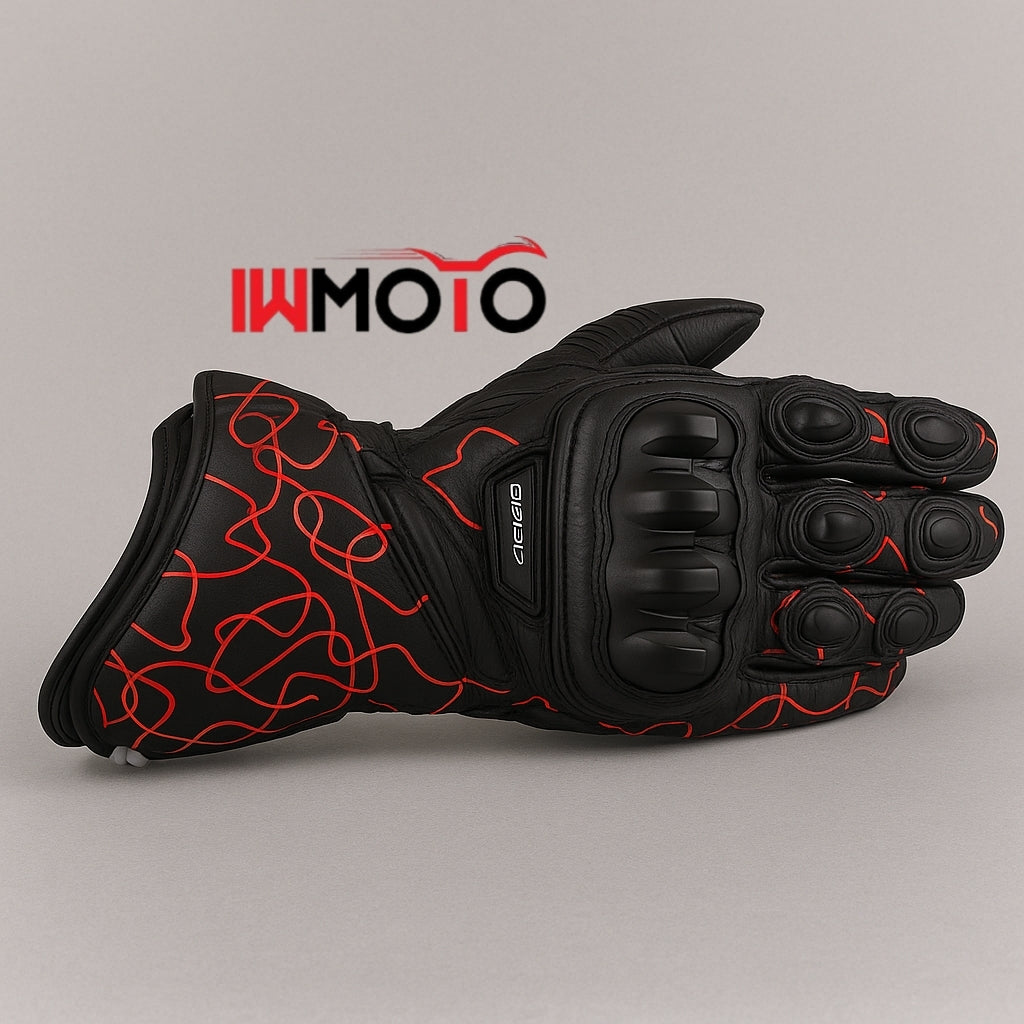 Premium Leather Bike Riding Gloves – Waterproof, Armored & Breathable Gear