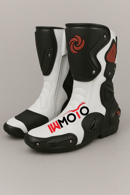 Premium Leather Bike Riding Boots – Waterproof, Armored & Breathable Gear