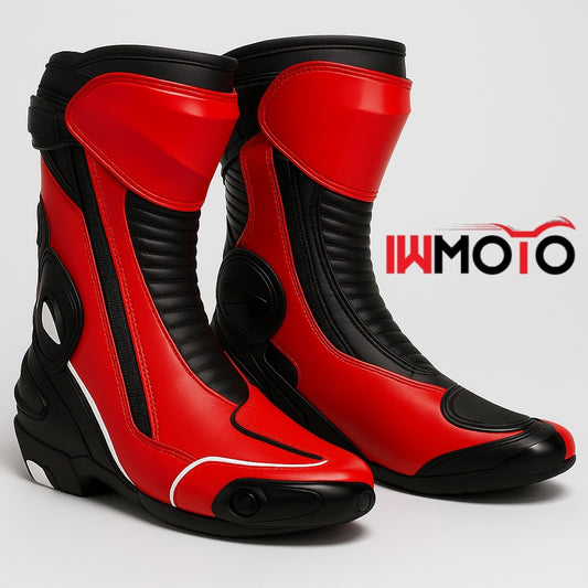 Premium Leather Bike Riding Boots – Waterproof, Armored & Breathable Gear