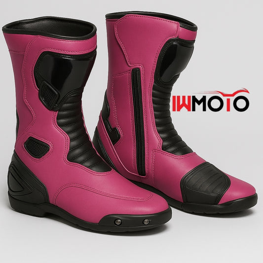 Premium Leather Bike Riding Boots – Waterproof, Armored & Breathable Gear