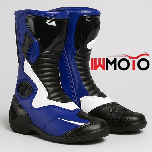 Premium Leather Bike Riding Boots –  Armored & Breathable Gear